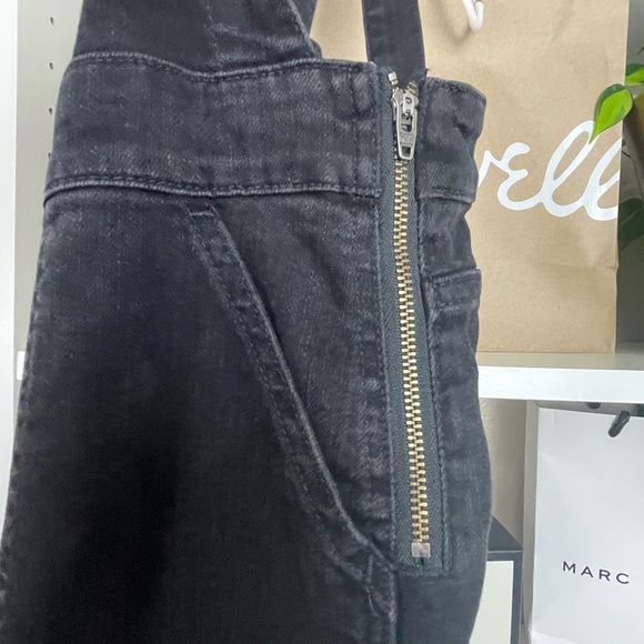 Madewell Skinny Overalls In Lunar Wash Black Denim - Picture 10 of 13